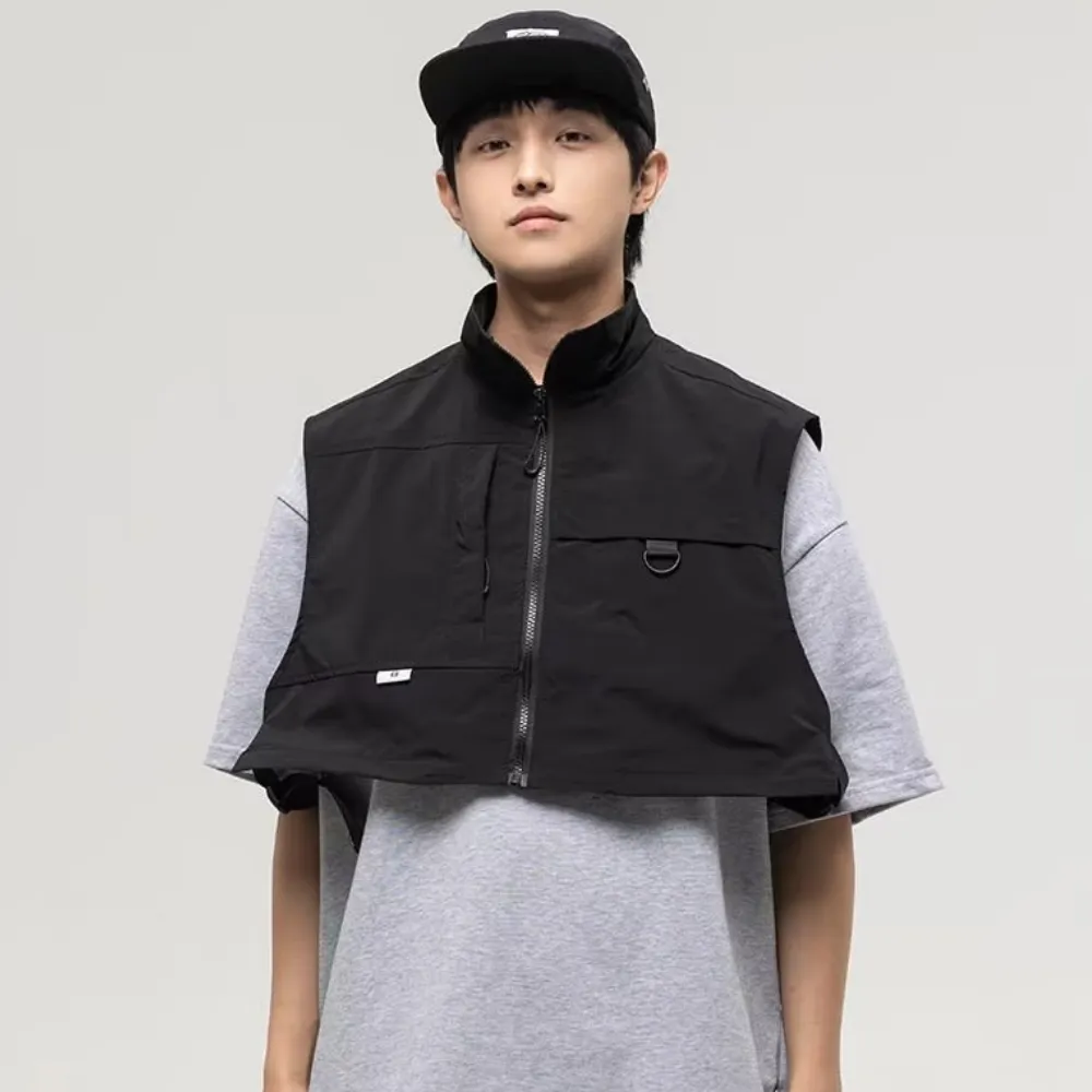 Daily Shorts Stand Collar Vest