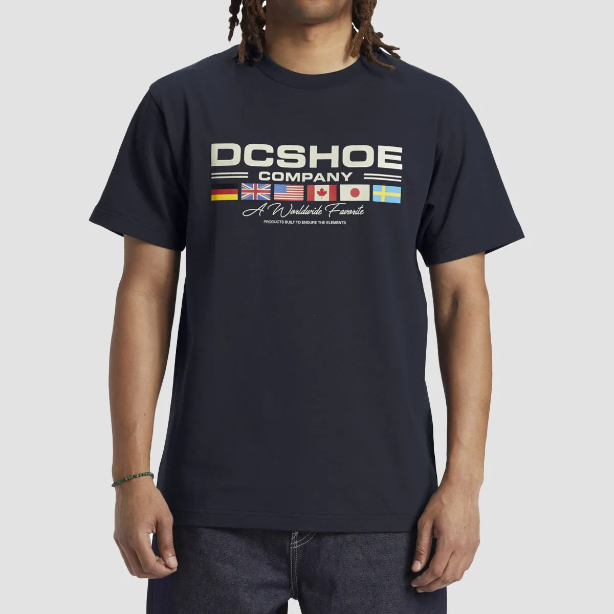 DC Worldwide Fav T-Shirt Navy Blazer