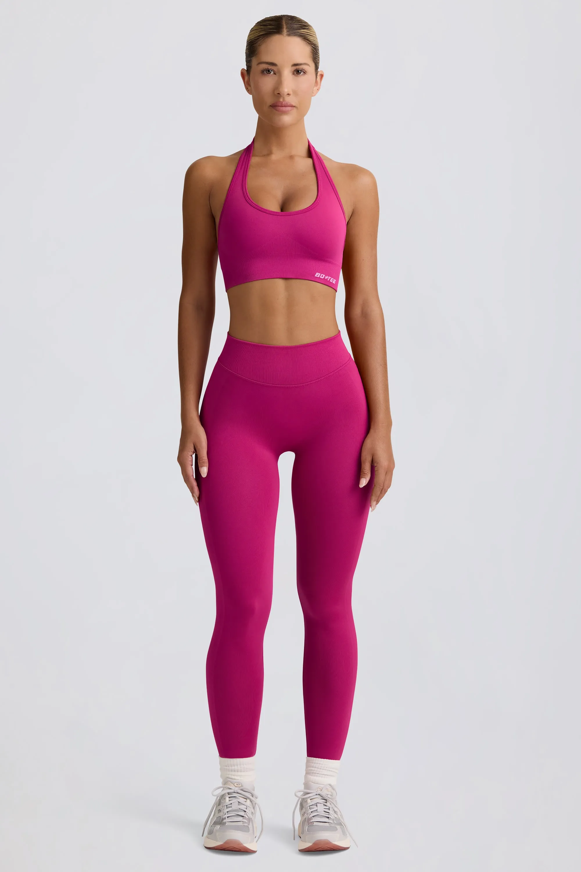 Define Luxe High-Waist Leggings in Berry