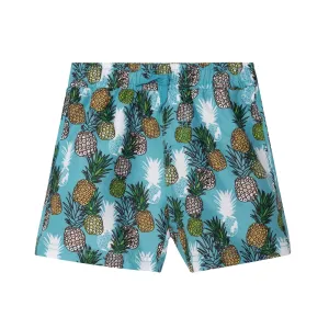 Deux Par Deux Printed Boardshort - Pineapple