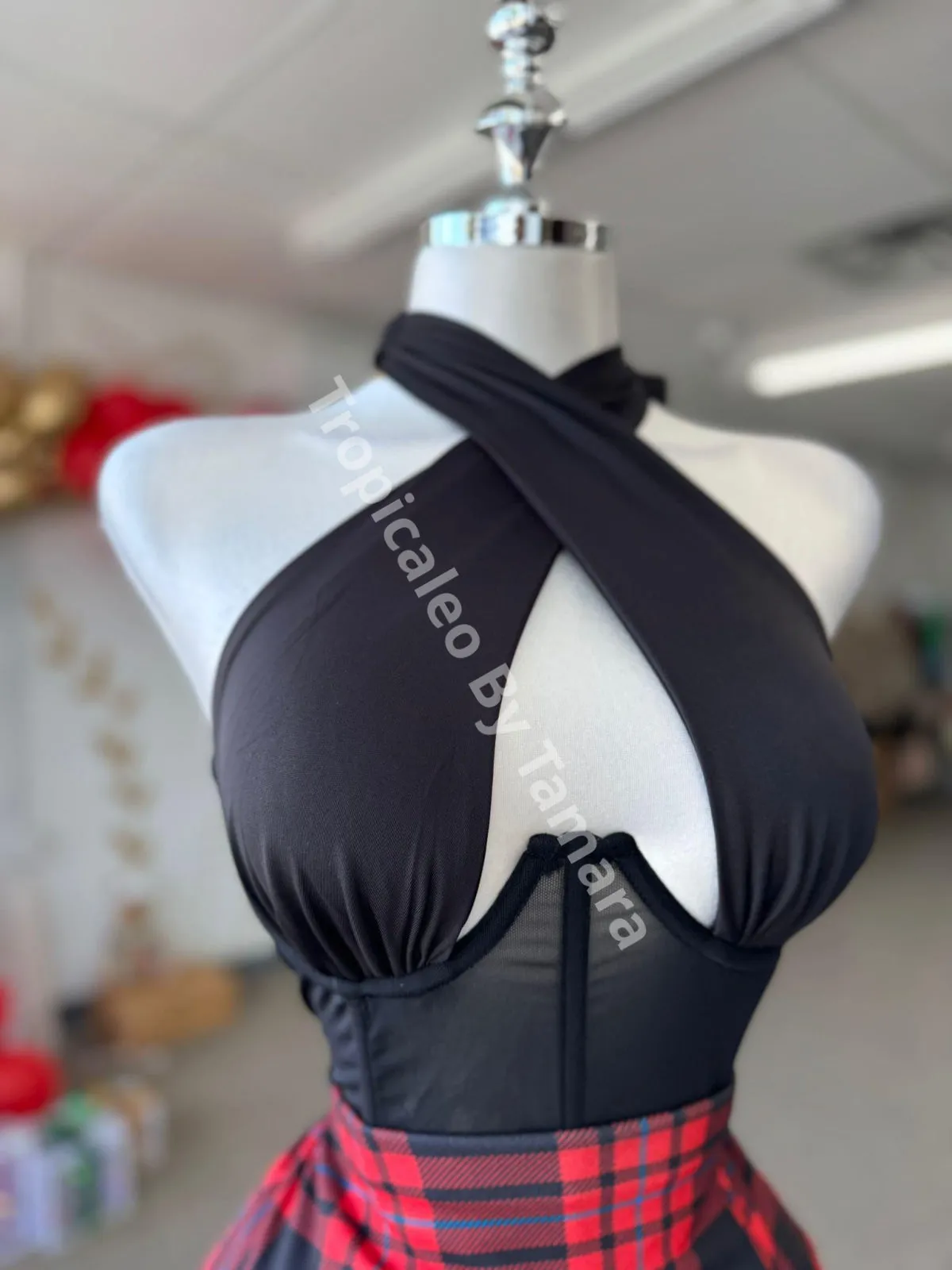 Elegant Halter Neck Top
