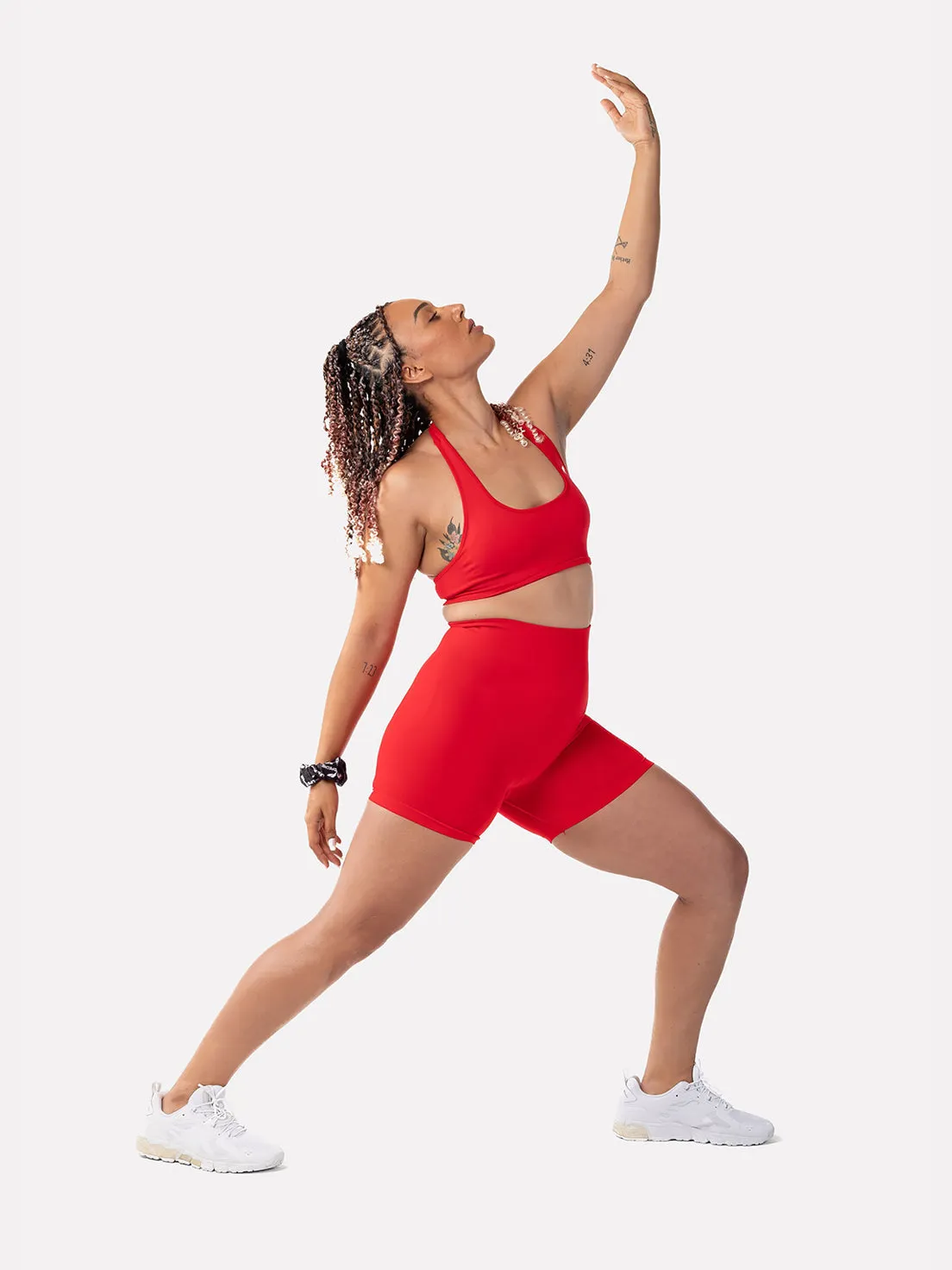 EMMAH SHORTS - RED KWEZI