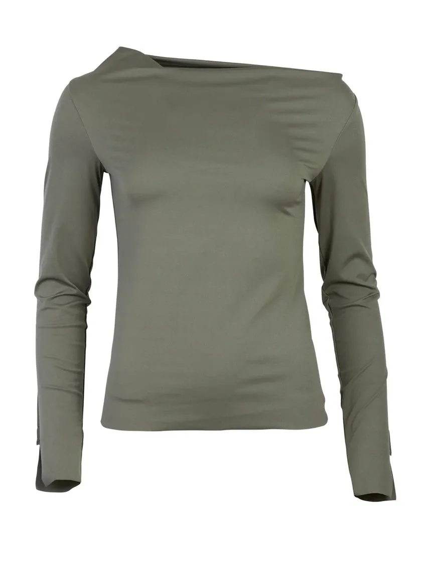 ENA Pelly II OFF THE SHOULDER Top - olive