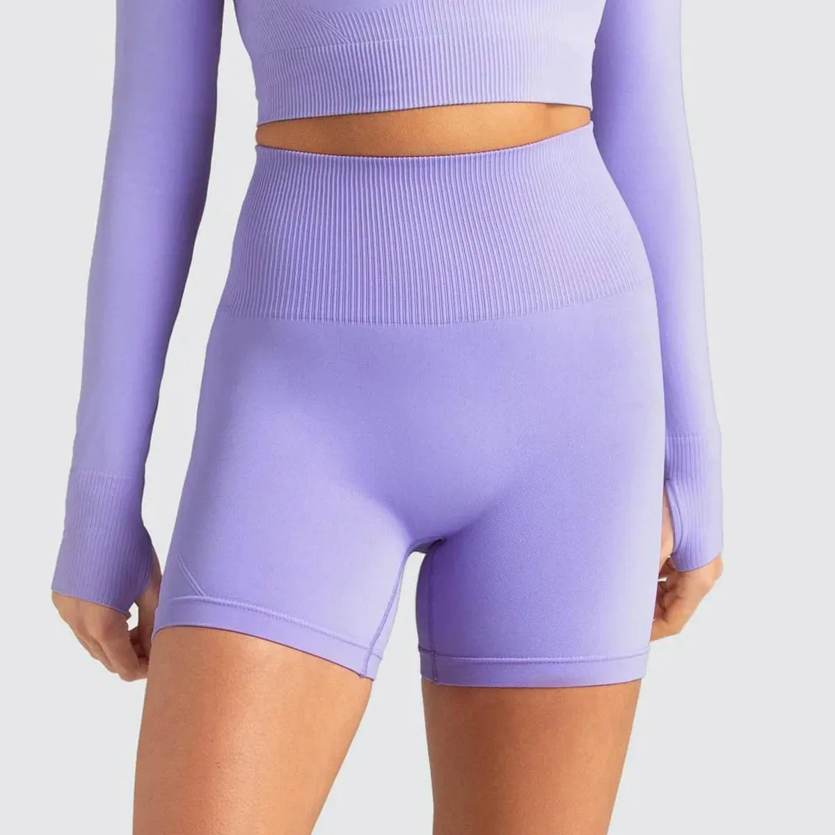 Energy Seamless Yoga Shorts for Women - High Waist Fitness Gym Shorts