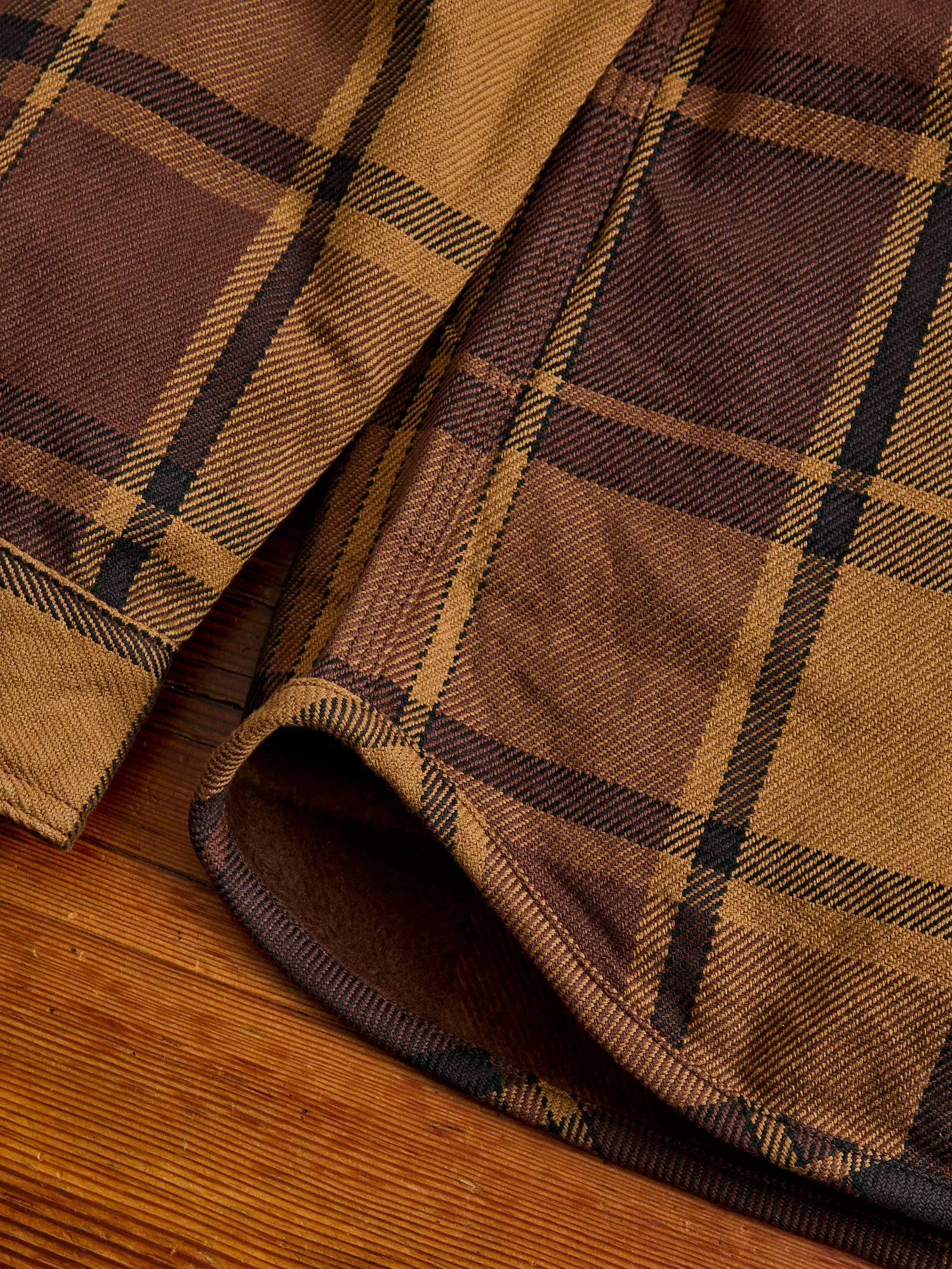 Extra Heavy Flannel Shirt in Orange