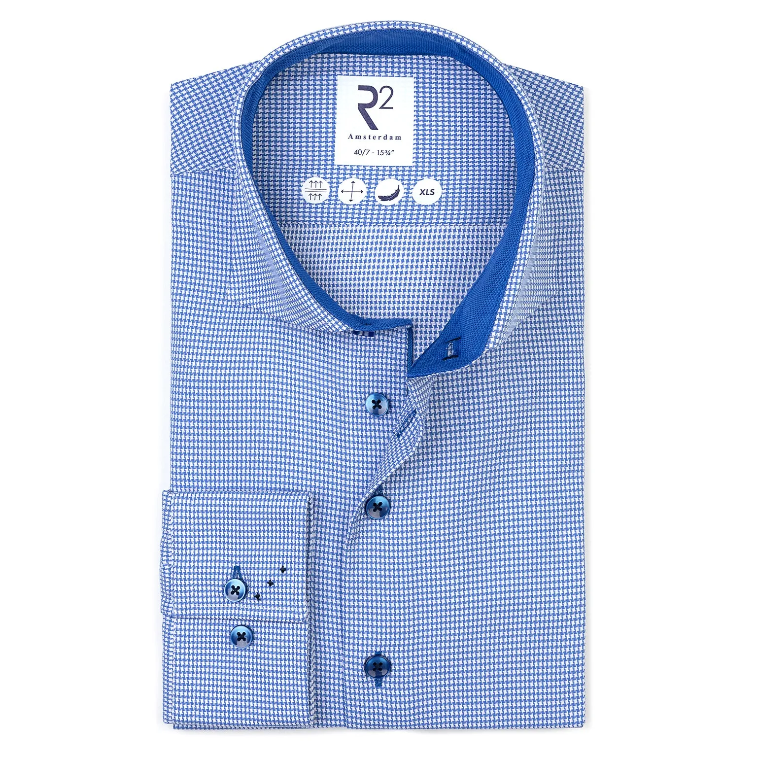 Extra long sleeves. Dobby cotton shirt