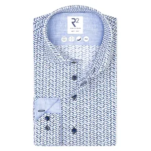 Extra long sleeves. E-bike battery print cotton shirt