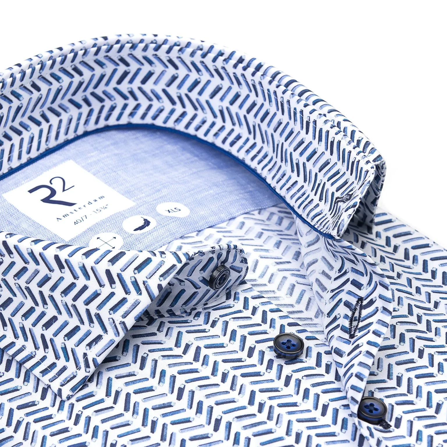 Extra long sleeves. E-bike battery print cotton shirt