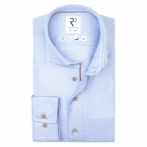 Extra long sleeves. Pied de poule cotton shirt