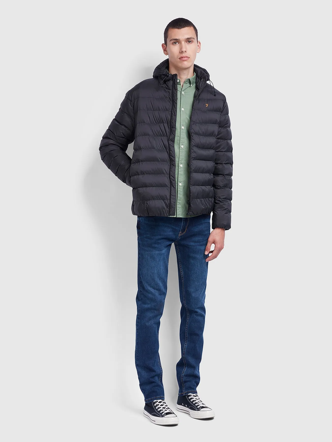Farah Strickland Jacket Black