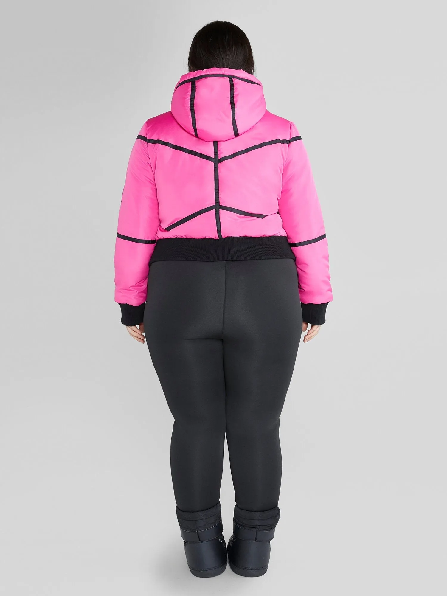 Fashion To Figure - Janika Hooded Ski Puffer Coat
