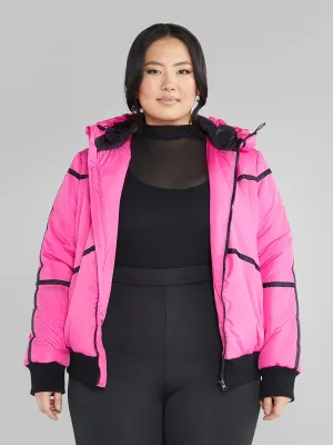 Fashion To Figure - Janika Hooded Ski Puffer Coat