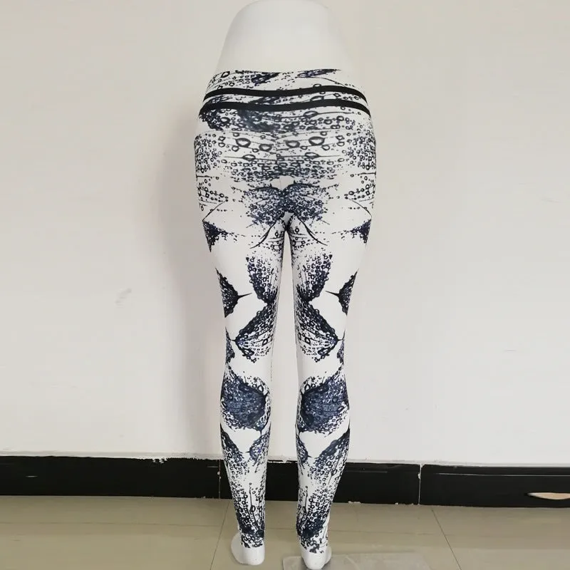 Feather Raindrop Sports Leggings women