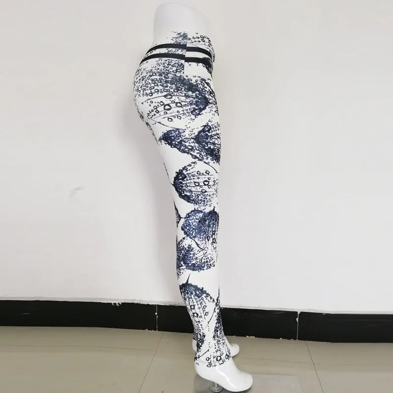 Feather Raindrop Sports Leggings women