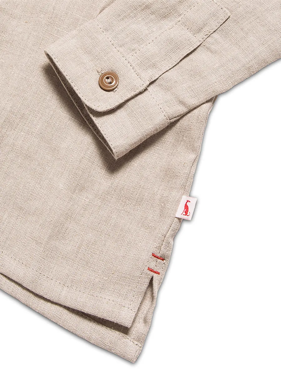 Field Grandad Shirt-Ecru