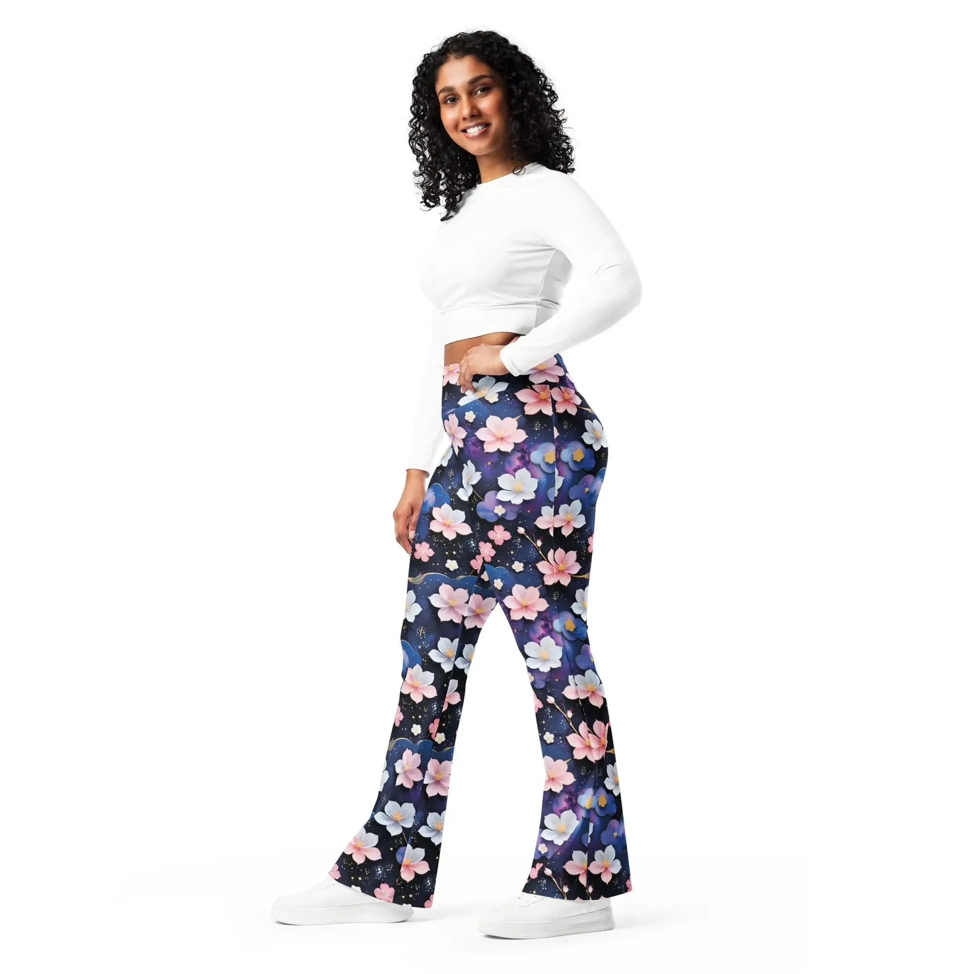 Flare Leggings Midnight Sakura