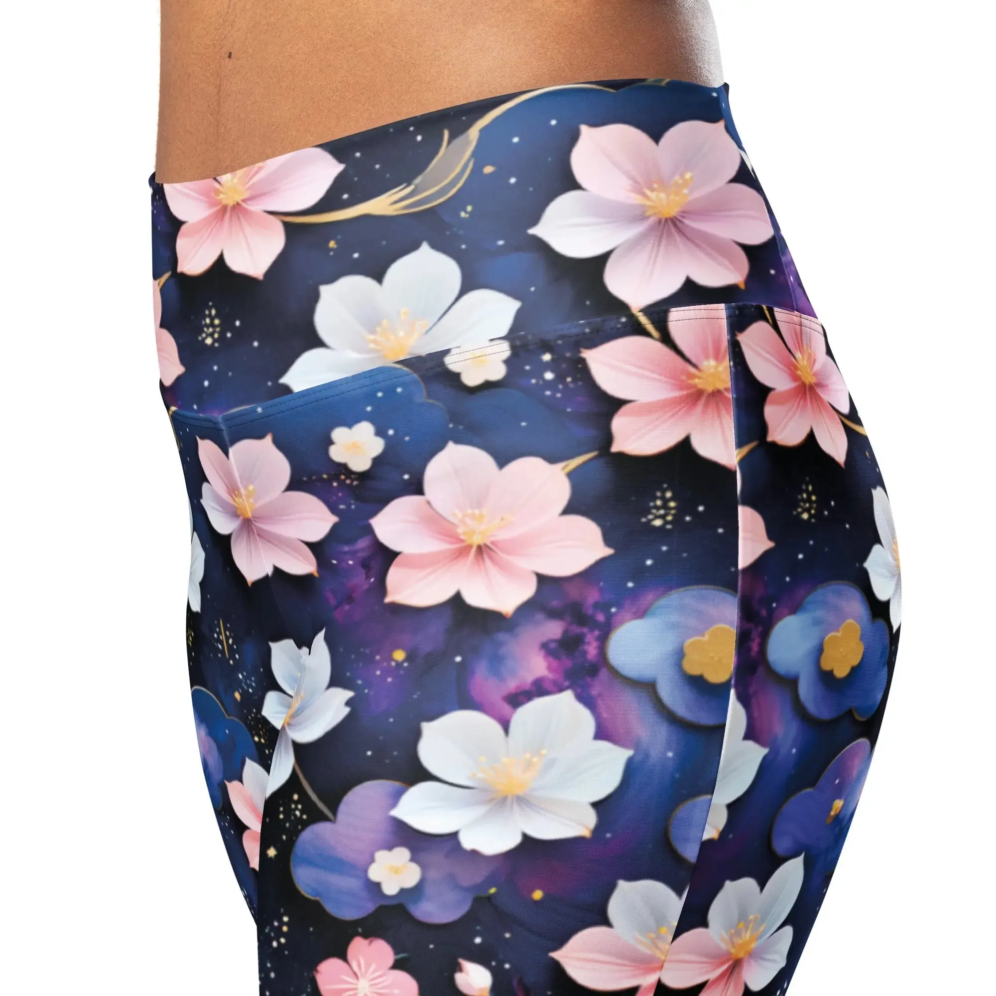 Flare Leggings Midnight Sakura