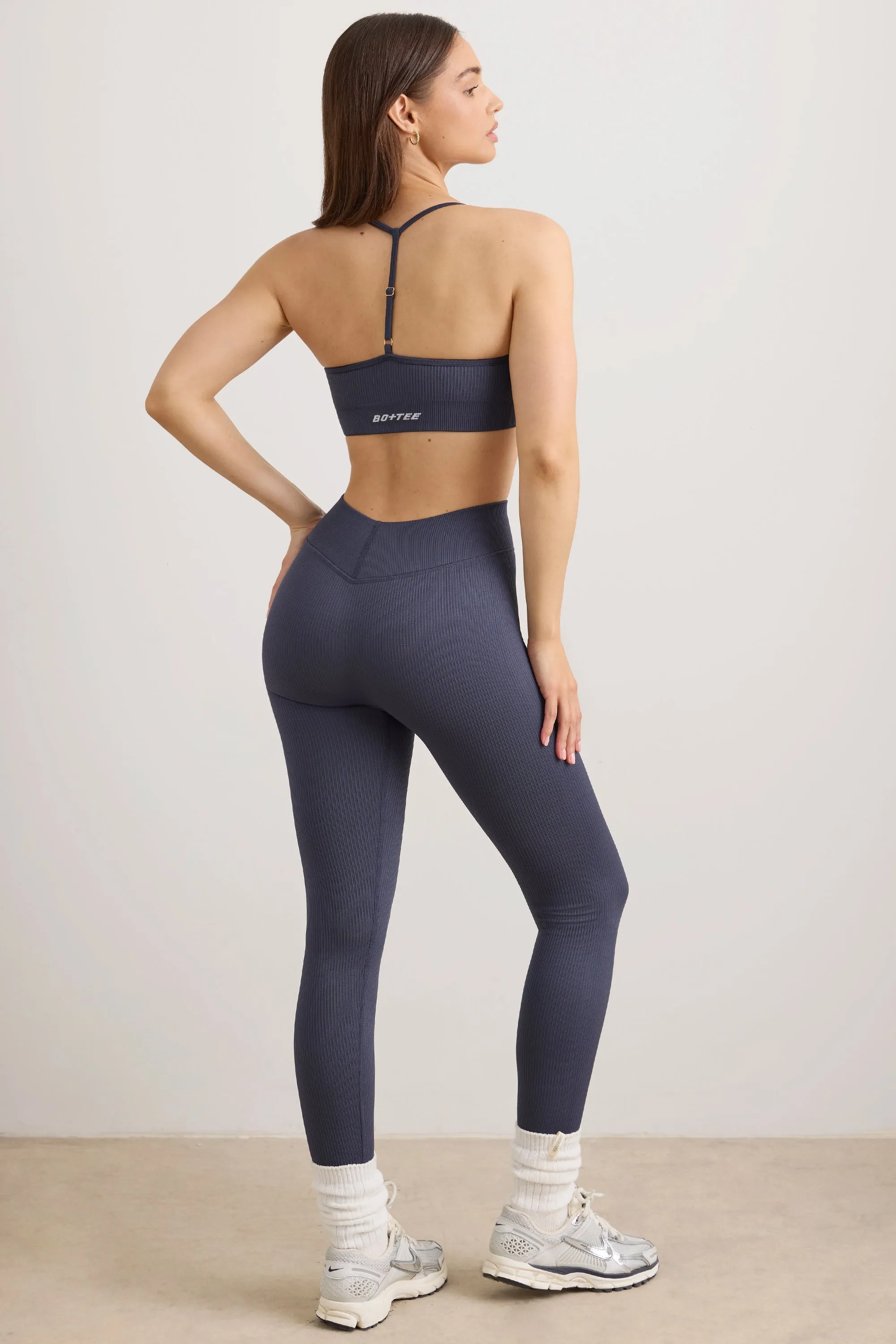 Flow - Petite FlexiRib High Waist Leggings in Slate