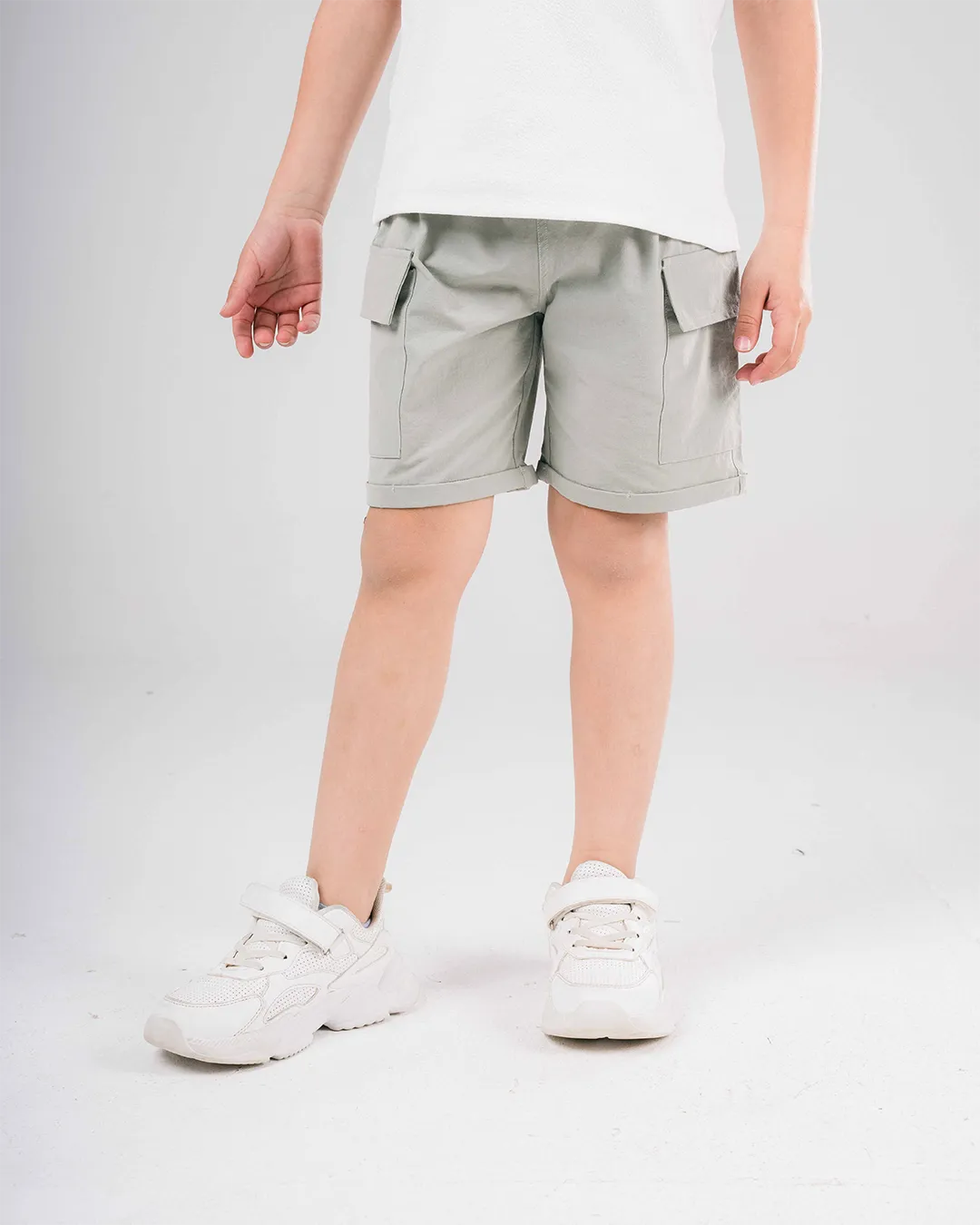Gabardine Boys Shorts with Pockets