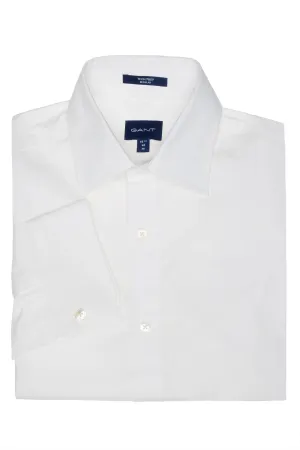 GANT White Tech Prep Broadcloth  Point Collar Shirt 3053114 Size M NWT