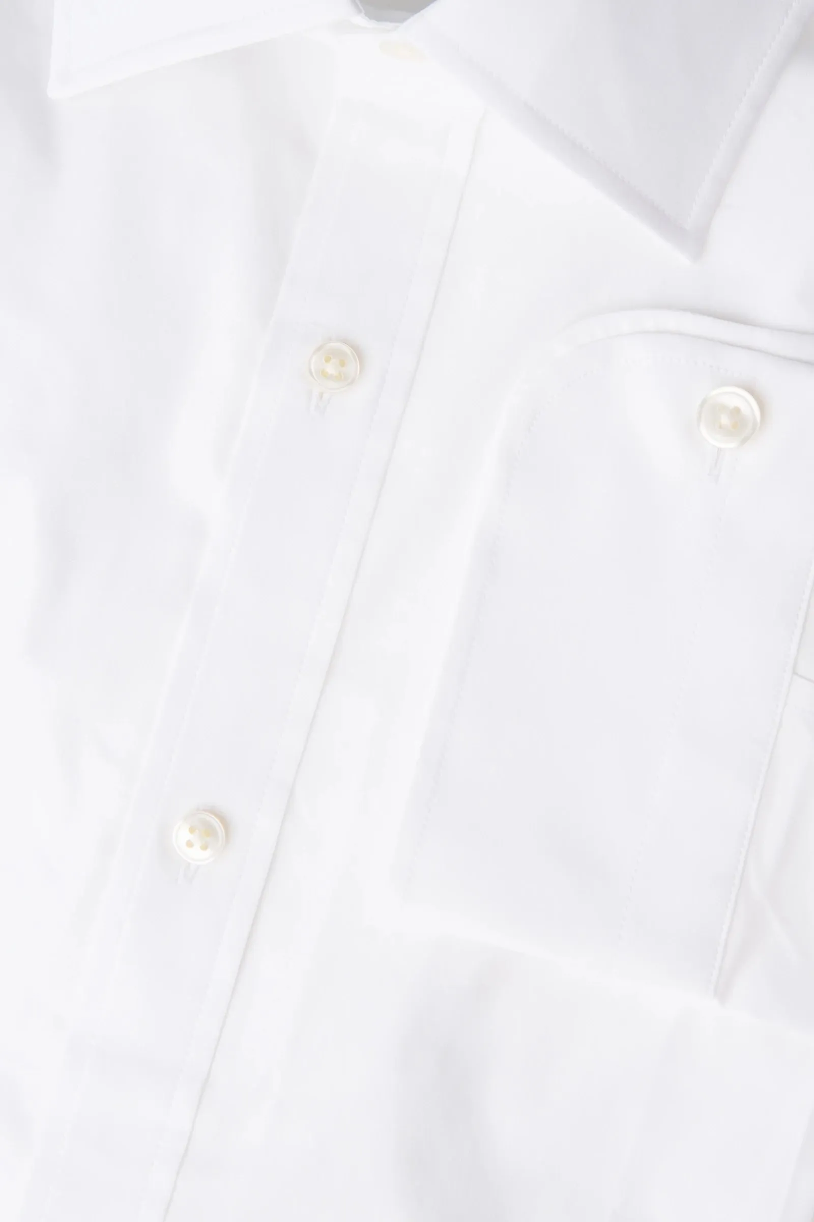 GANT White Tech Prep Broadcloth  Point Collar Shirt 3053114 Size M NWT