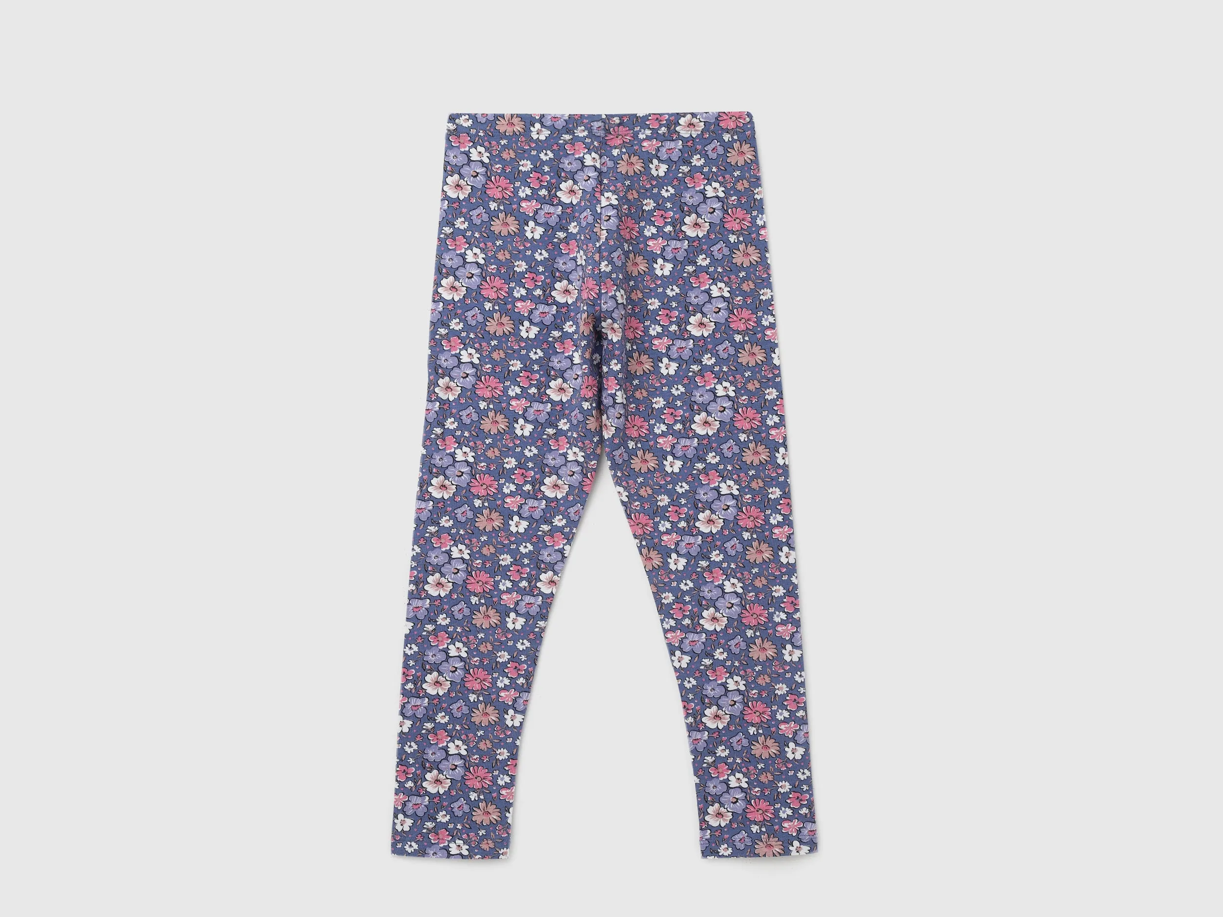 Girl's Floral Regular Fit Leggings