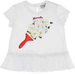 Girls White T-Shirt