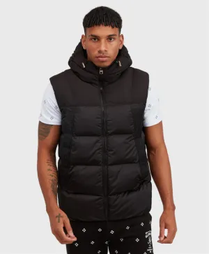 Glorious Gangsta Domar Puffer Gilet Black