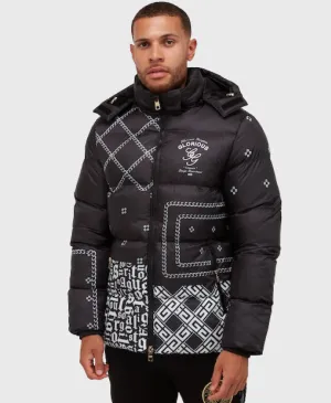 Glorious Gangsta Postono Puffer Jacket Black