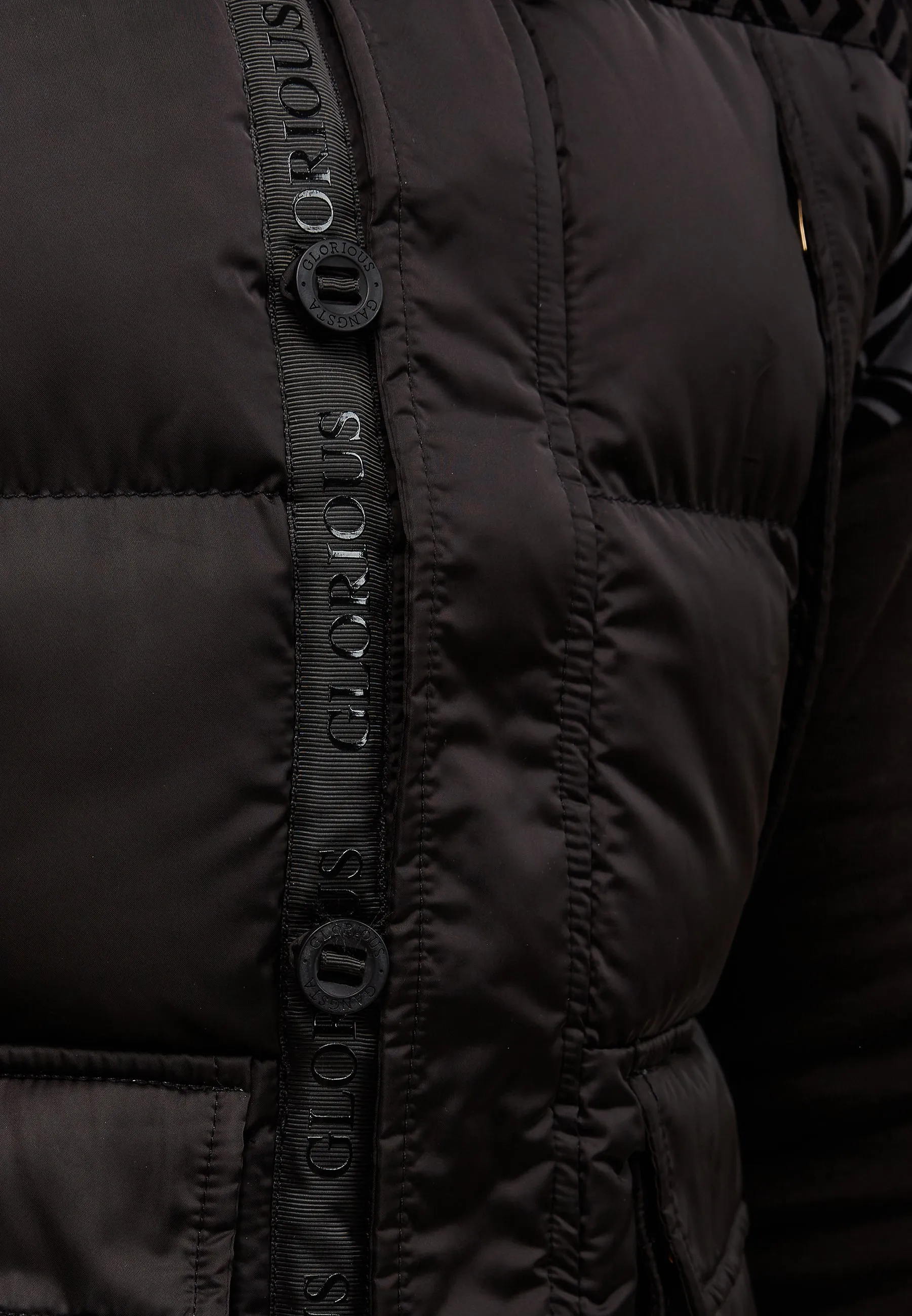 Glorious Gangsta Vallor Puffer Gilet Black