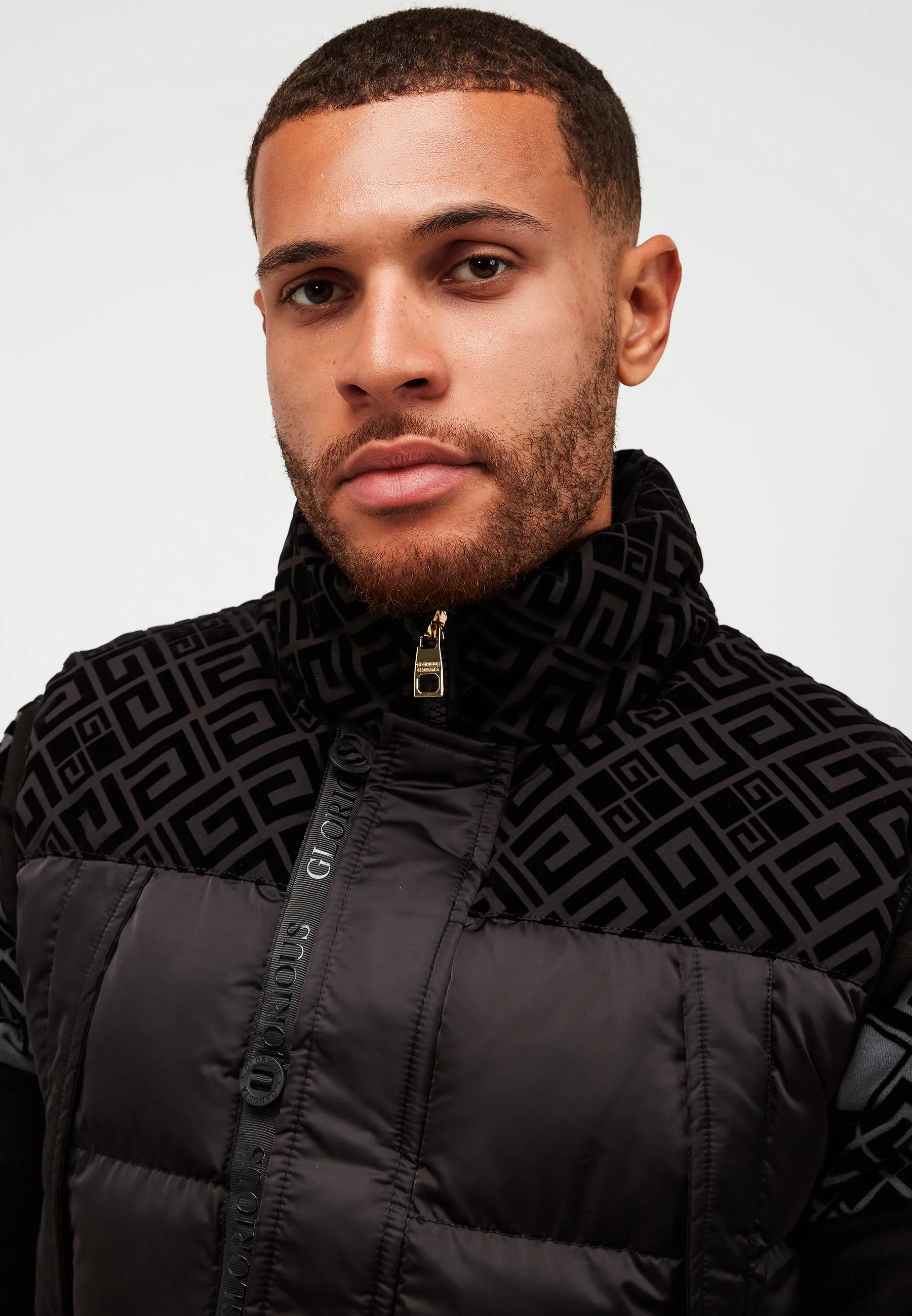 Glorious Gangsta Vallor Puffer Gilet Black