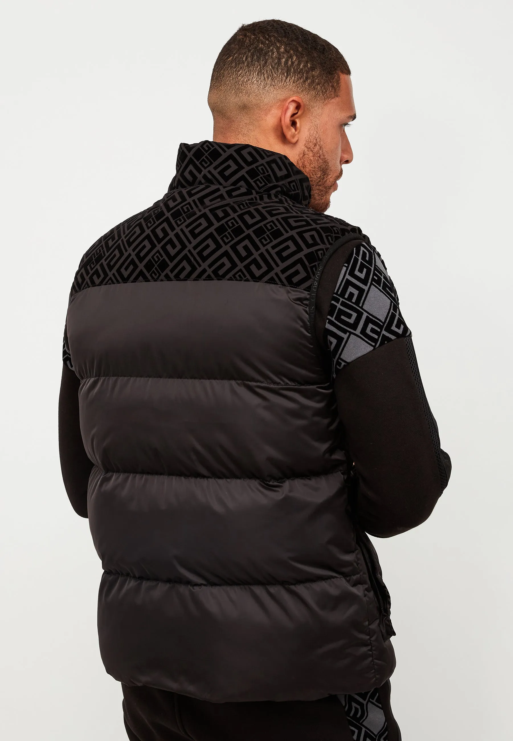 Glorious Gangsta Vallor Puffer Gilet Black
