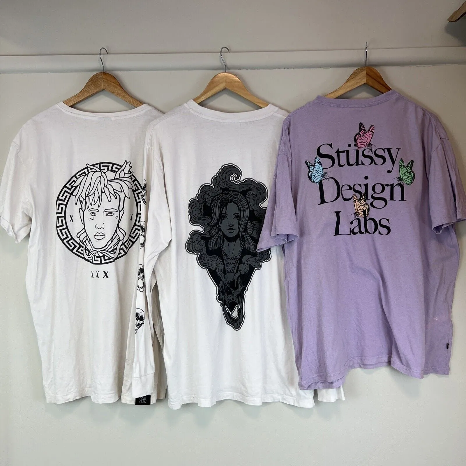 Goat Crew / Rats Get Fat / Stussy  /Mens T-Shirt Bundle Size 2XL (3 T-Shirts)