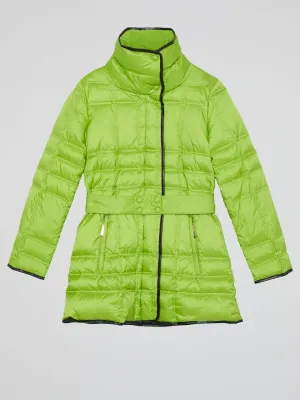 Green Puffer Coat