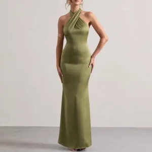 Halter Neck Evening Dress