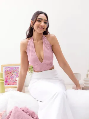 Halter Neck Tie up Top