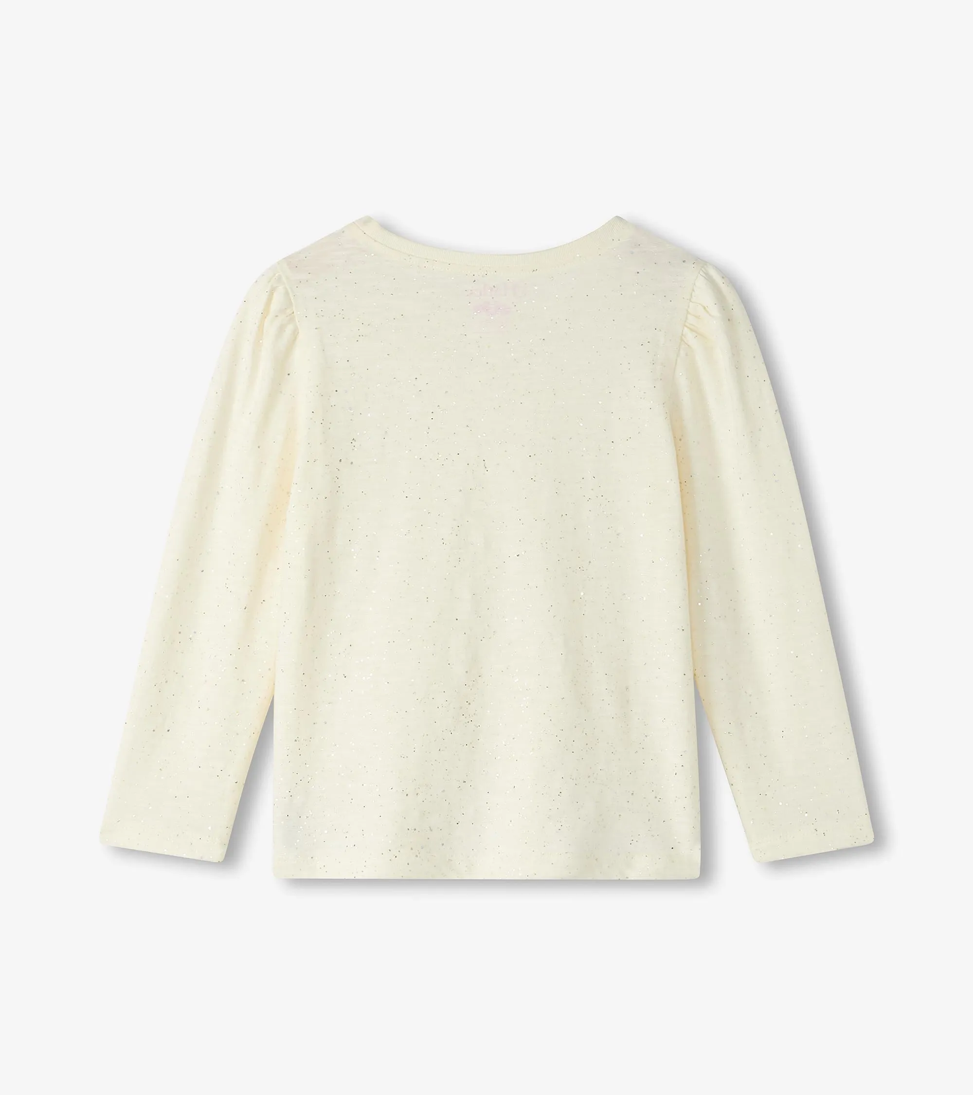 Hatley Baby Girl Cream Long Sleeved Puff T-Shirt