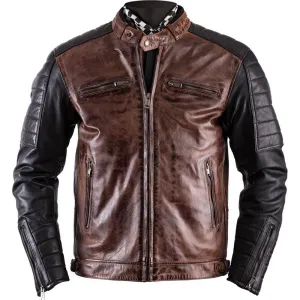 Helstons Cruiser Rag Leather Jacket Camel / Black