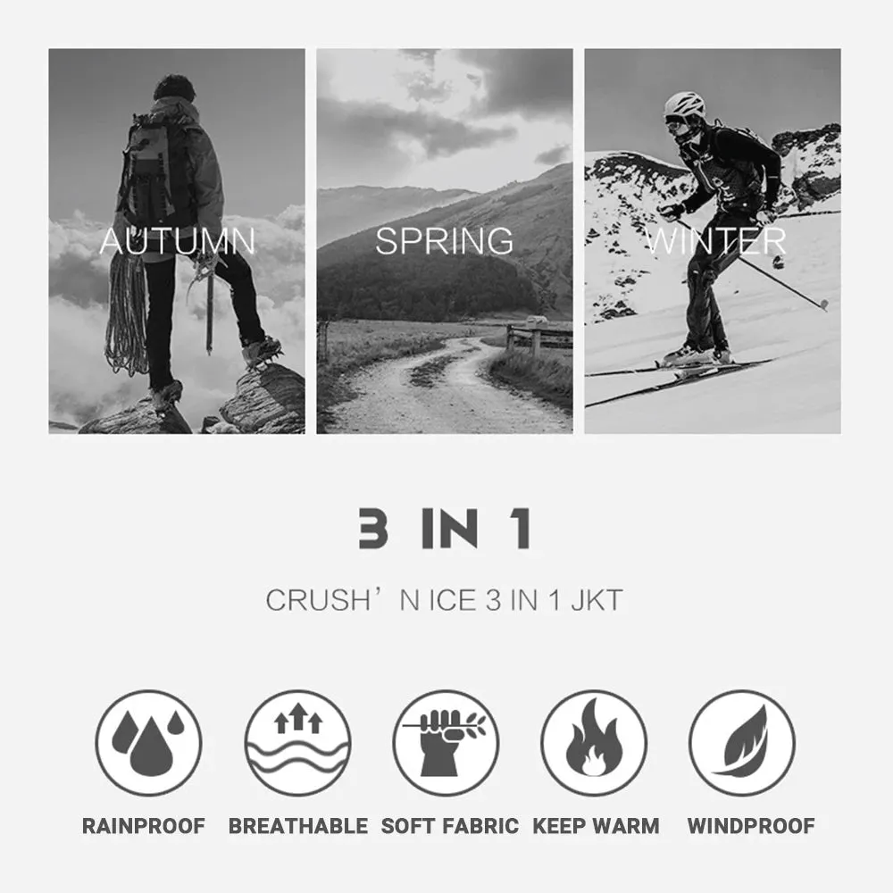 HEROBIKER Winter Skiing Jacket Man Cold Protection Windproof Motorcycle Jacket Rainproof Fleece Cotton Chaqueta Hooded Jaqueta