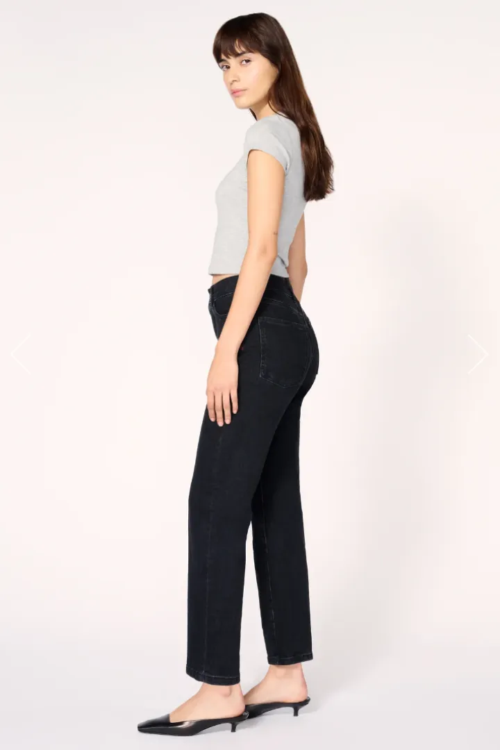 High Rise Straight Denim -ASE