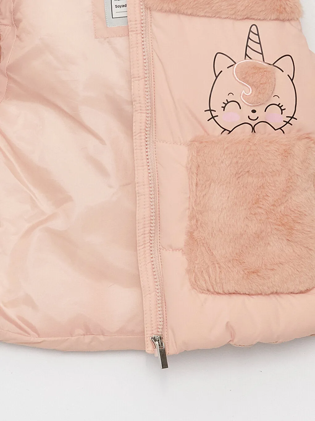 Hooded Girls Puffer Vest