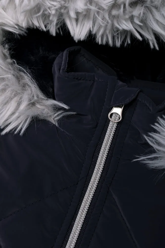 Hooded Puffer Jacket Navy