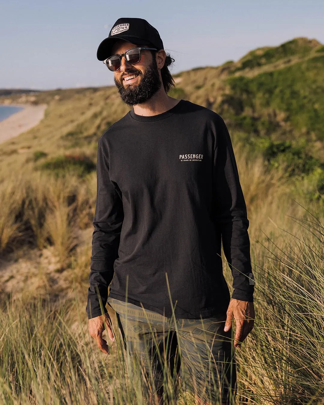 Icon Recycled Cotton LS T-Shirt - Black