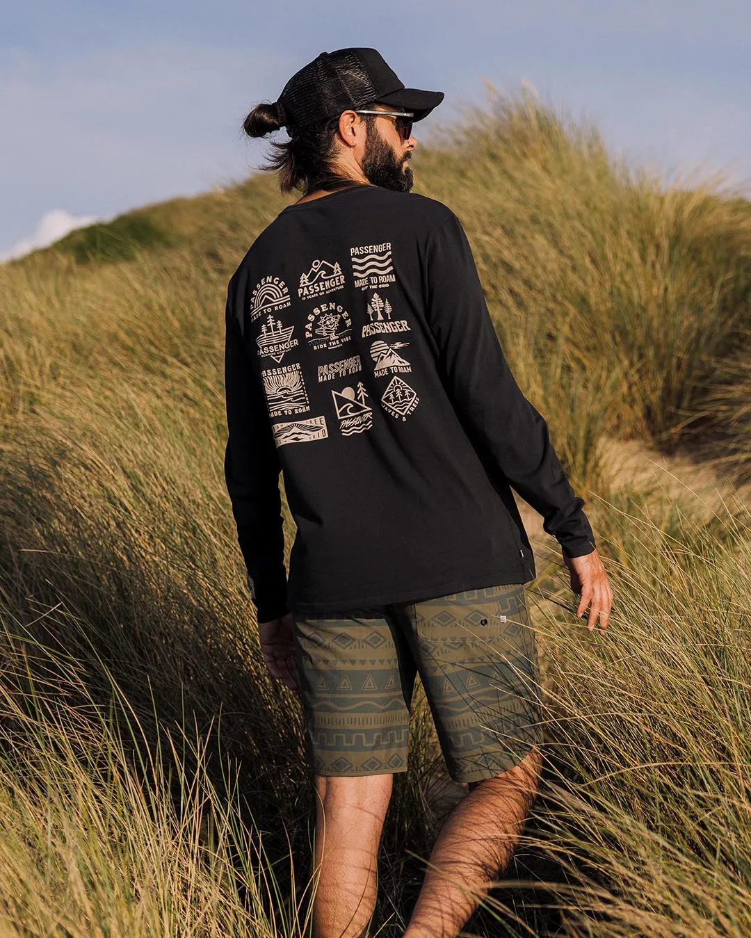 Icon Recycled Cotton LS T-Shirt - Black