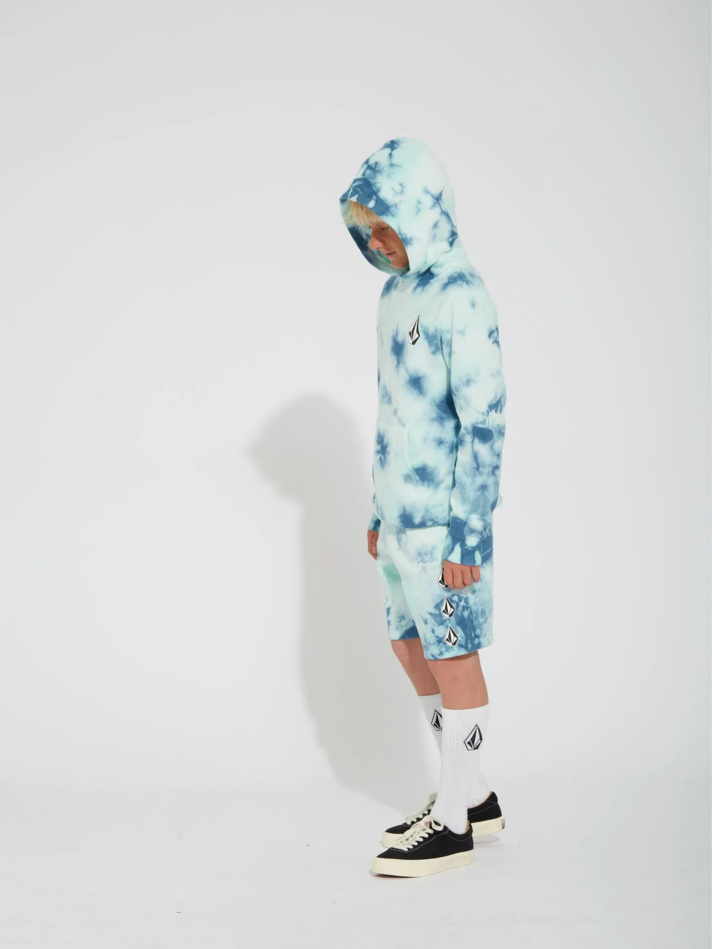 Iconic Stone Plus Fleece Short - TEMPLE TEAL - (KIDS)