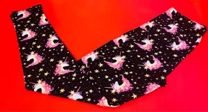 I’m A Fkn Unicorn Leggings (Black & Pink Multi)