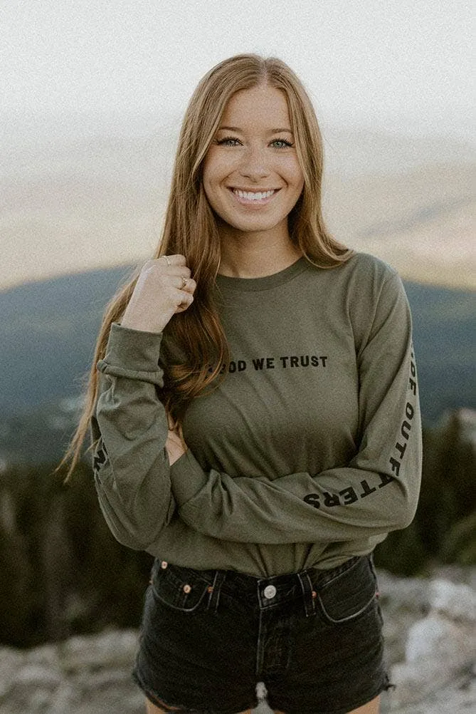 In God We Trust Longsleeve Graphic Tee