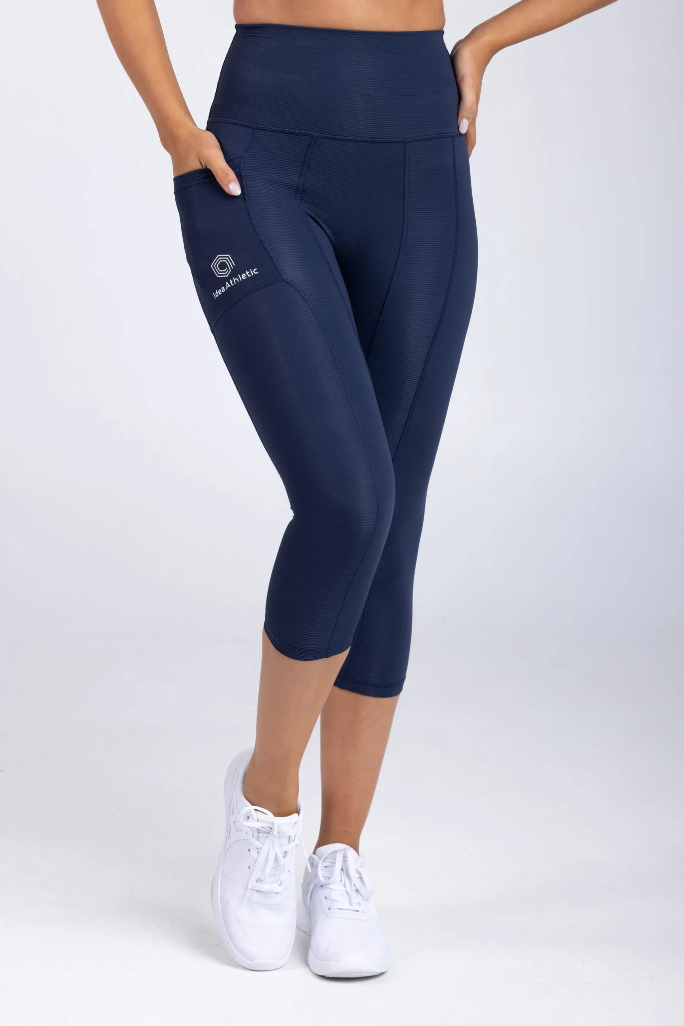 invisiSweat 3/4 Length Tights - High Waisted Statement Navy (size down)