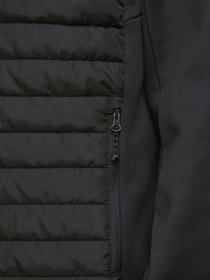 Jack Jones Multi Quilted Jacket Black