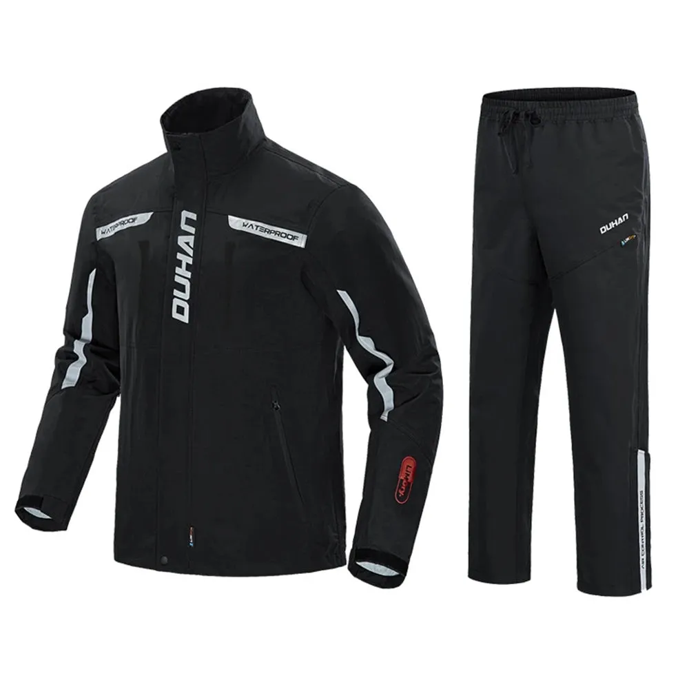 KEMIMOTO Motorcycle Raincoat Jacket Pants Reflective Off-road Moto Suit Racing Suits Motorcycle Jacket Men Rainproof Waterproof